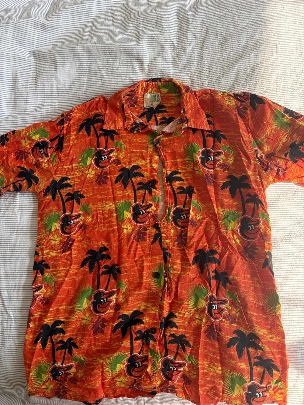 Orioles Hawaiian Button-Down Official Collector’s Baseball Merch